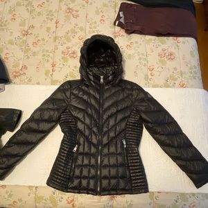 Calvin Klein Peplum Puffer Jacket